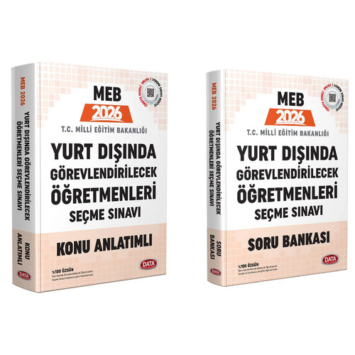 Data Yay�nlar� 2026 MEB Yurt D��� ��retmenlik S�nav� Konu + Soru Bankas� 2 li Set