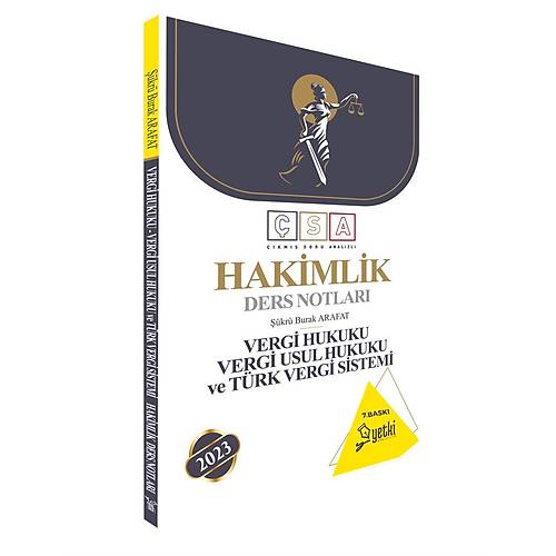 Yetki 2023 SA Vergi Hukuku-Trk Vergi Sistemi Ders Notlar