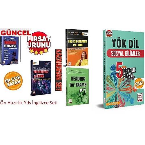 Tercih Yay�nc�l�k 2026 Y�kdil �ngilizce Sosyal Bilimleri ( YDS e-YDS Y�KD�L YDT-T�p Dil & �n Haz�rl�k Seti 5 i Bir Yerde Karma ) Yasin Aslan