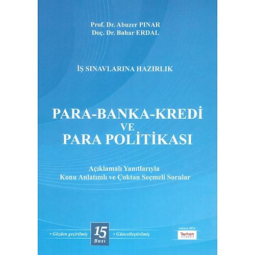 Turhan Kitabevi Para Banka Kredi ve Para Politikas� Abuzer P�nar, Bahar Erdal