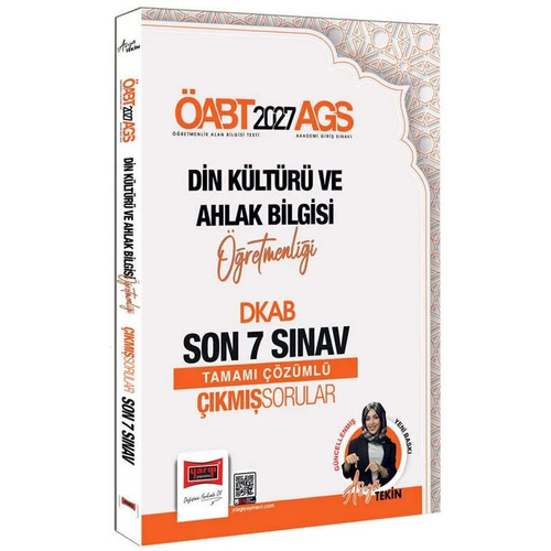 Yarg� 2027 �ABT MEB-AGS Din K�lt�r� ve Ahlak Bilgisi ��retmenli�i ��km�� Sorular Son 7 S�nav ��z�ml� - Asya Tekin Yarg� Yay�nlar�
