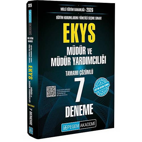 Pegem Yaynlar 2026 MEB EKYS Mdr ve Yardmcl 7 Deneme zml