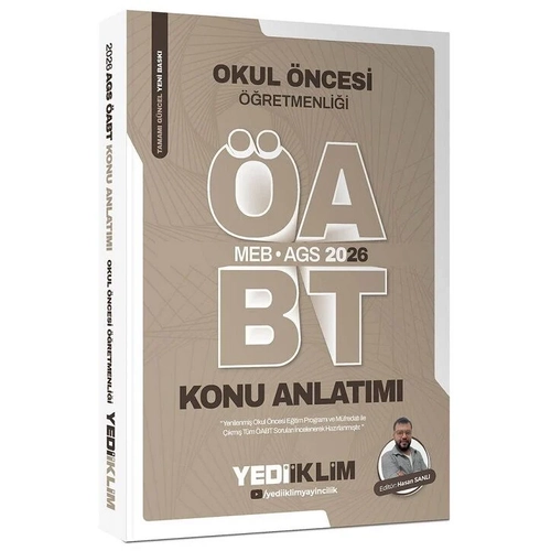 Yediiklim 2026 �ABT MEB-AGS Okul �ncesi ��retmenli�i Konu Anlat�m� - Hasan Sanl� Yediiklim Yay�nlar�