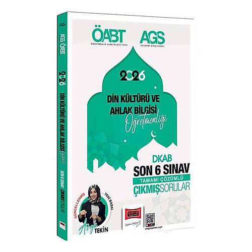 Yarg� Yay�nlar� 2026 MEB-AGS �ABT Din K�lt�r� ve Ahlak Bilgisi ��retmenli�i Son 6 S�nav ��km�� Sorular (Asya Tekin)