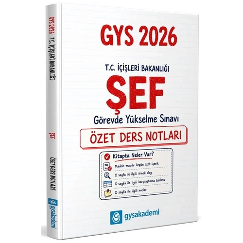 GYS Akademi 2026 GYS ��i�leri Bakanl��� �ef �zet Ders Notlar� G�revde Y�kselme GYS Akademi