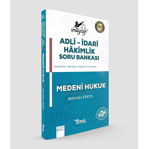 Temsil 2023 mtiyaz Adli-dari Hkimlik Medeni Hukuk Soru Bankas-Bahadr Erkol