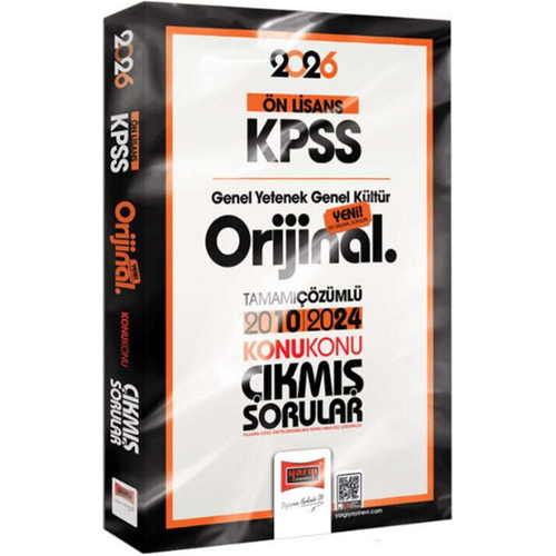 Yarg� Yay�nlar� 2026 KPSS �n Lisans GK-GY Orijinal 2010-2024 Konu Konu ��km�� Sorular