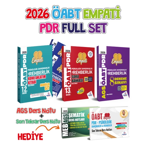 Kurul 2026 �abt Empati Psikolojik Dan��manl�k Ve Rehberlik (PDR) Seti Konu Soru Deneme Full Set Murat Civelek Kurul Yay�nlar�