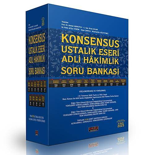 Sava 2025 KONSENSUS Adli Hakimlik Ustalk Eseri Soru Bankas Modler Set 21. Bask - Ahmet Nohutu Sava Yaynlar