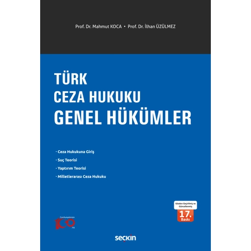Sekin Yaynevi Trk Ceza Hukuku Genel Hkmler (Mahmut Koca/lhan zlmez)