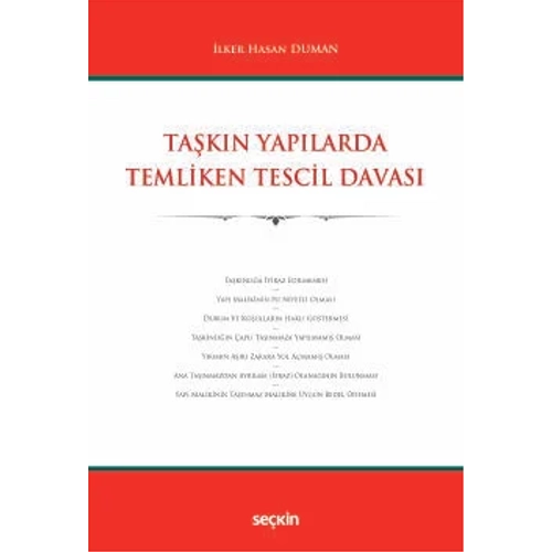 Sekin Yaynclk Takn Yaplarda Temliken Tescil Davas lker-Hasan Duman