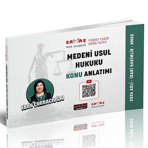 Sava� 2026 HMGS Adli-�dari Hakimlik HMGS Medeni Usul Hukuku Konu Anlat�m� -  Ebru �orbac�o�lu Sava� Yay�nevi