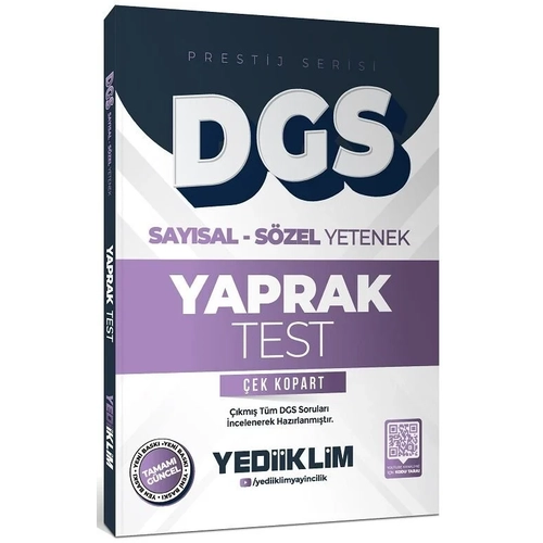 Yediiklim 2026 DGS Prestij Yaprak Test �ek Kopart Yediiklim Yay�nlar�