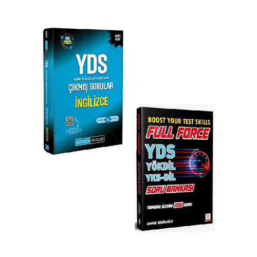 Pegem Akademi YDS �ngilizce ��km�� Sorular+Tercih Yay�nlar� Full Force YDS �ngilizce Soru Bankas� Seti(2Kitap)