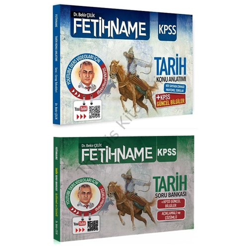 Bekir elik KPSS FETHNAME Tarih Konu Anlatml + Soru Bankas 2 li Set Bekir elik
