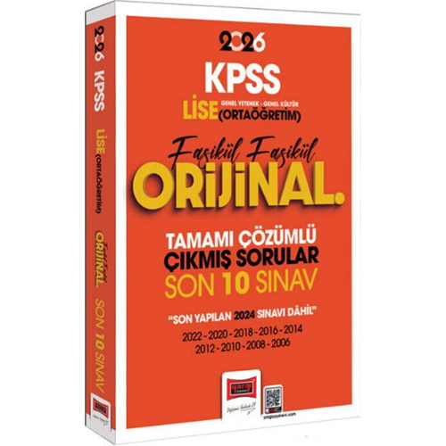 Yarg� Yay�nlar� 2026 KPSS Lise-Orta��retim GK-GY Fasik�l Fasik�l Orijinal Tamam� ��z�ml� ��km�� Son 10 S�nav
