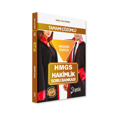 Yetki Yay�nlar� 2026 HMGS Hakimlik Medeni Hukuk Soru Bankas� (�zal Duran)
