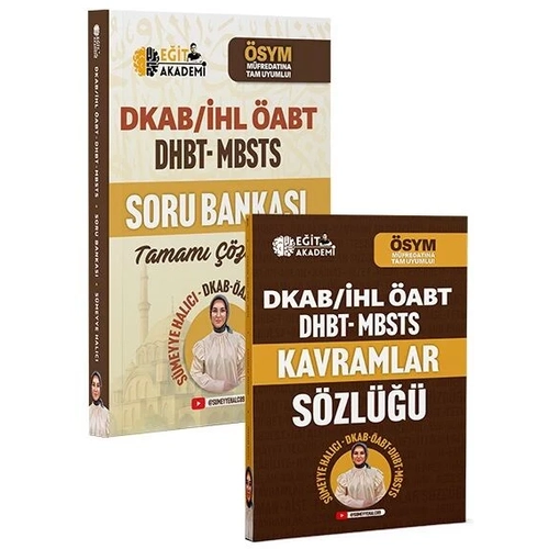 E�it Akademi �ABT MEB-AGS Din K�lt�r� ve Ahlak Bilgisi Soru Bankas� ve Kavramlar S�zl��� ��z�ml� - S�meyye Hal�c�