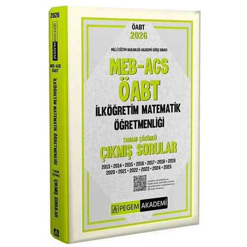 Pegem 2026 �ABT MEB-AGS �lk��retim Matematik ��retmenli�i ��km�� Sorular ��z�ml� Pegem Akademi Yay�nlar�