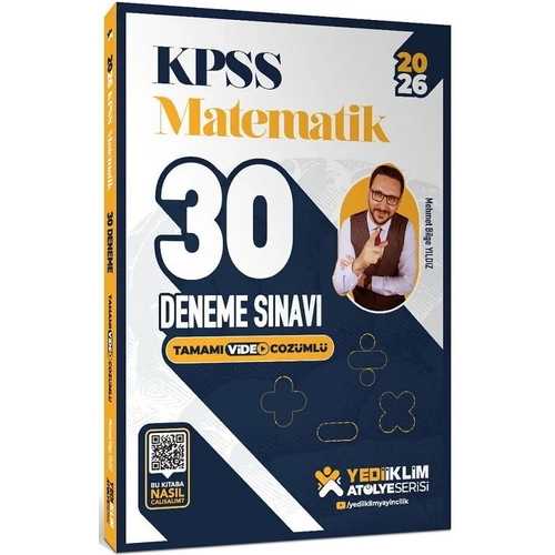 Yediiklim 2026 KPSS Matematik 30 Deneme At�lye Serisi ��z�ml� - Mehmet Bilge Y�ld�z Yediiklim Yay�nlar�