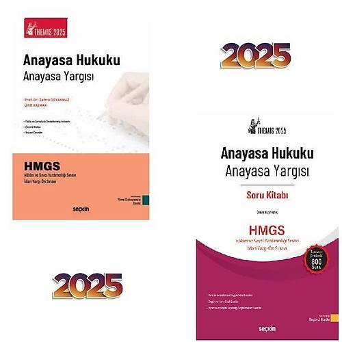 THEMIS 2025 Anayasa Hukuku Konu Anlatml &Soru Bankas Seti(2Kitap)mit KAYMAK-Zehra ODYAKMAZ