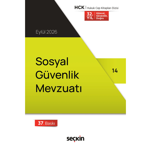 Se�kin Yay�nc�l�k Sosyal G�venlik Mevzuat� (Cep Kitab�) 37. Bask�,� Eyl�l 2026