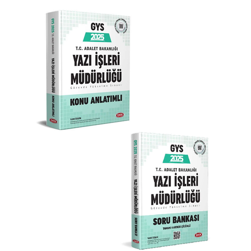 Data 2025 GYS Adalet Bakanl Yaz leri Mdrl Konu + Soru 2 li Set Grevde Ykselme