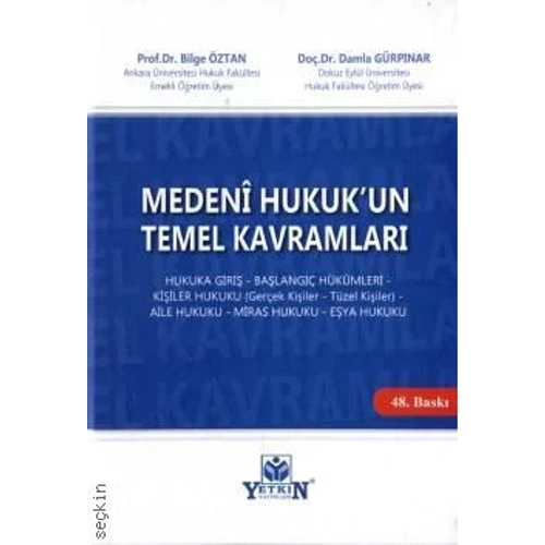 Yetkin Yaynlar Medeni Hukuk'un Temel Kavramlar (Bilge ztan)
