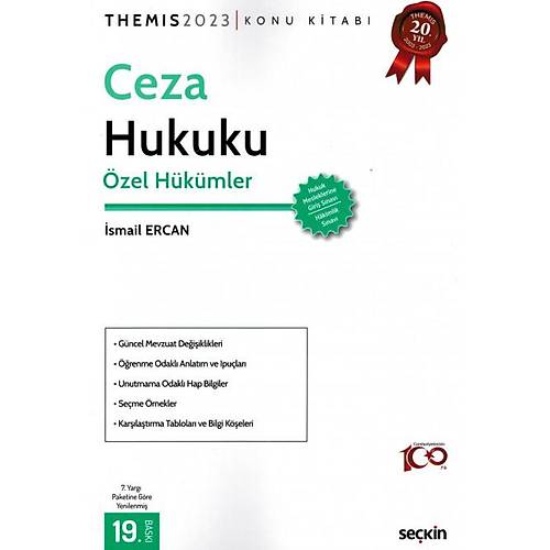 THEMIS 2023 Ceza Hukuku zel Hkmler-smail Ercan