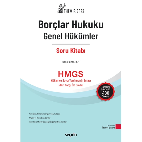 THEMIS 2025 � Bor�lar Hukuku Genel H�k�mler Soru Kitab� (Deniz Bayeren)
