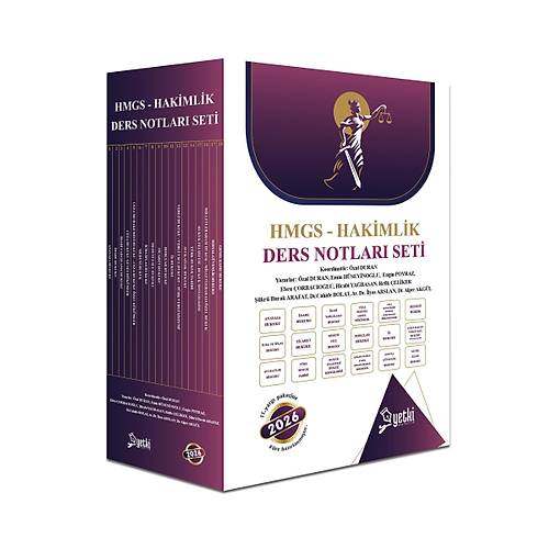 Yetki Yay�nlar� �SA HMGS ve Hakimlik Ders Notu Seti 2026