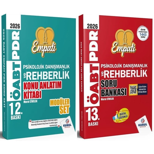 Kurul 2026 ABT MEB-AGS Rehberlik Empati Konu Anlatml + Soru Bankas Seti - Murat Civelek Kurul Yaynclk