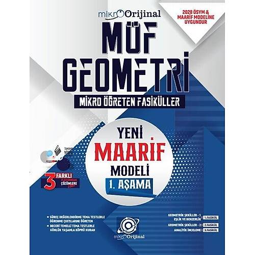 Orijinal 2028 YKS TYT Geometri Mikro ��reten Fasik�ller 1. A�ama Orijinal Yay�nlar�