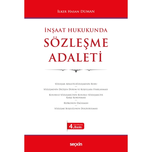Sekin Yaynclk naat Hukukunda Szleme Adaleti (lker Hasan Duman)