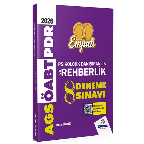 Kurul 2026 �ABT MEB-AGS Psikolojik Dan��manl�k ve Rehberlik EMPAT� 8 Deneme ��z�ml� - Murat Civelek Kurul Yay�nlar�