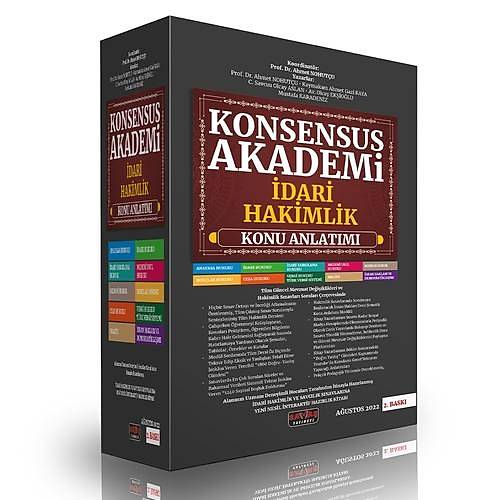 Sava Yaynlar 2022 KONSENSUS Akademi dari Hakimlik Konu Anlatm