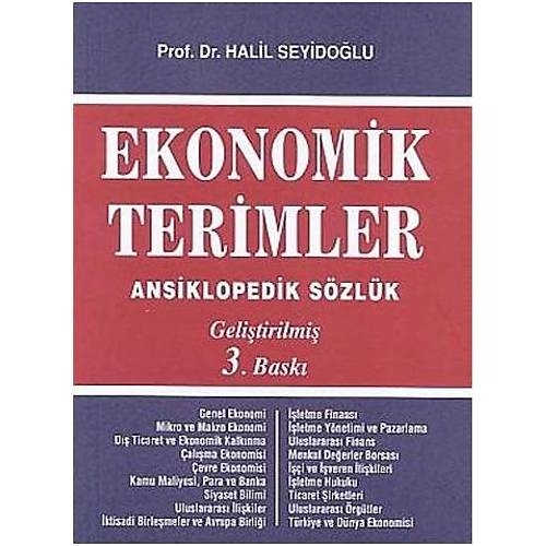 Gzem Can Yaynlar Ekonomik Terimler Ansiklopedik Szlk Halil Seyidolu