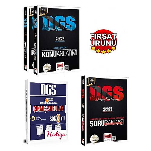 Yarg Yaynlar 2025 DGS VP Konu Anlatml Set ve Soru Bankas Seti (Dgs 3 Yl Hediye)