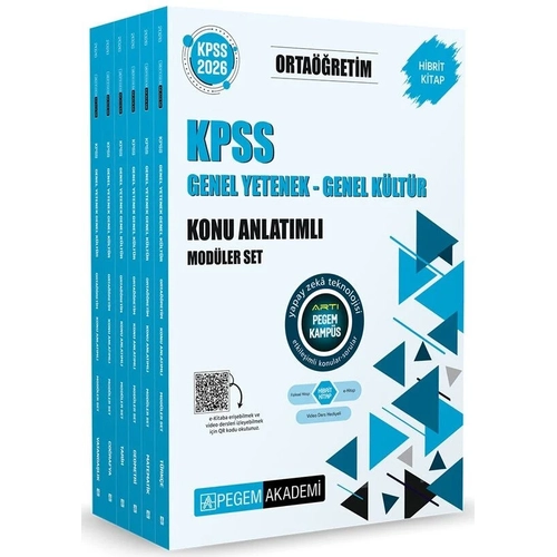 Pegem Yay�nlar� 2026 KPSS Lise Orta�gretim Konu Anlat�ml� Mod�ler Set