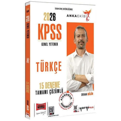 Yarg� 2026 KPSS T�rk�e 15 Deneme ��z�ml� Anka Ekibi - Orhan Bilir Yarg� Yay�nlar�