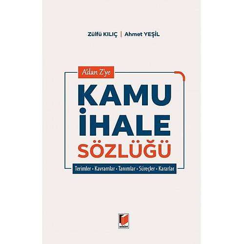 Adalet Yaynevi A'dan Z'ye Kamu hale Szl Zlf Kl Ahmet Yeil