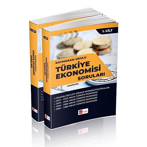 Akfon Kaymakam Okulu Trkiye Ekonomisi Sorular zml 2 Cilt Akfon Yaynlar