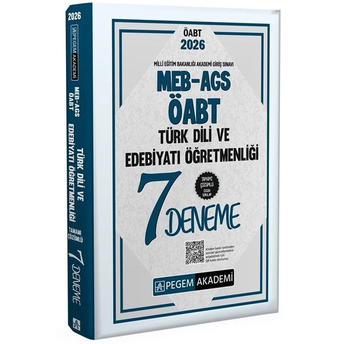 Pegem 2026 �ABT MEB-AGS T�rk Dili ve Edebiyat� ��retmenli�i 7 Deneme ��z�ml� Pegem Akademi Yay�nlar�