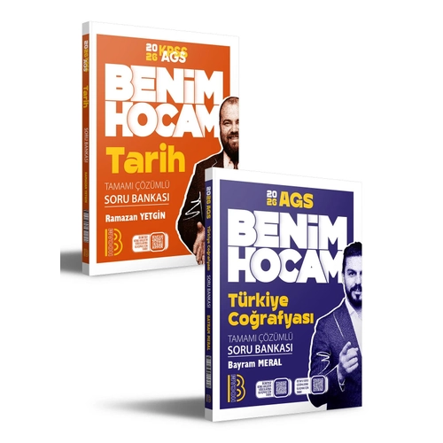 Benim Hocam Yaynlar 2026 AGS Tarih ve Trkiye Corafyas Soru Bankas Seti Benim Hocam Yaynlar (Bayram Meral,Ramazan Yetgin)