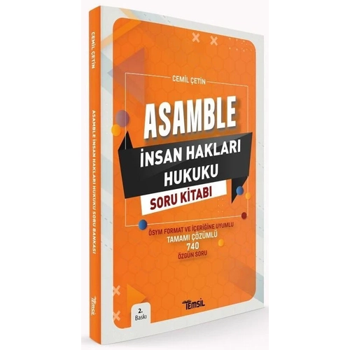 Temsil ASAMBLE Hakimlik �nsan Haklar� Hukuku Soru Bankas� ��z�ml� 2. Bask� Temsil Yay�nlar�