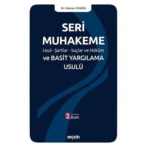 Sekin Yaynclk Seri Muhakeme UsulartlarSular ve Hkm ve Basit Yarglama Usul-Gkhan Taneri
