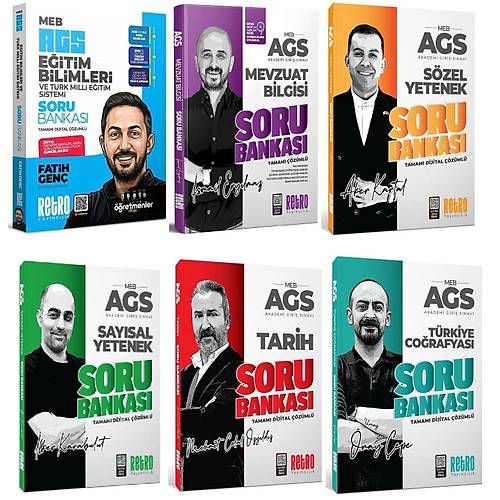 YEN� AGS - Retro 2026 MEB-AGS T�m Dersler Soru Bankas� 6 l� Set Retro Yay�nc�l�k