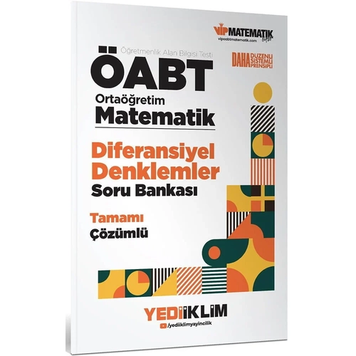 Yediiklim 2026 �ABT MEB-AGS Lise Orta��retim Matematik Diferansiyel Denklemler Soru Bankas� ��z�ml� Yediiklim Yay�nlar�
