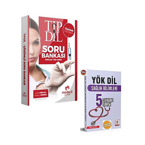 Modadil Yay�nlar� TIPD�L Tamam� ��z�ml� Soru Bankas�-Tercih Sa�l�k Bilimleri 5 Deneme Seti(2LiSet)