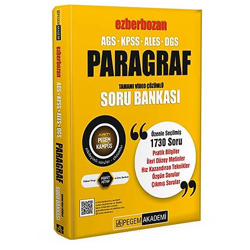 2026 AGS-KPSS-ALES-DGS Ezberbozan Paragraf Tamam� Video ��z�ml� Soru Bankas�